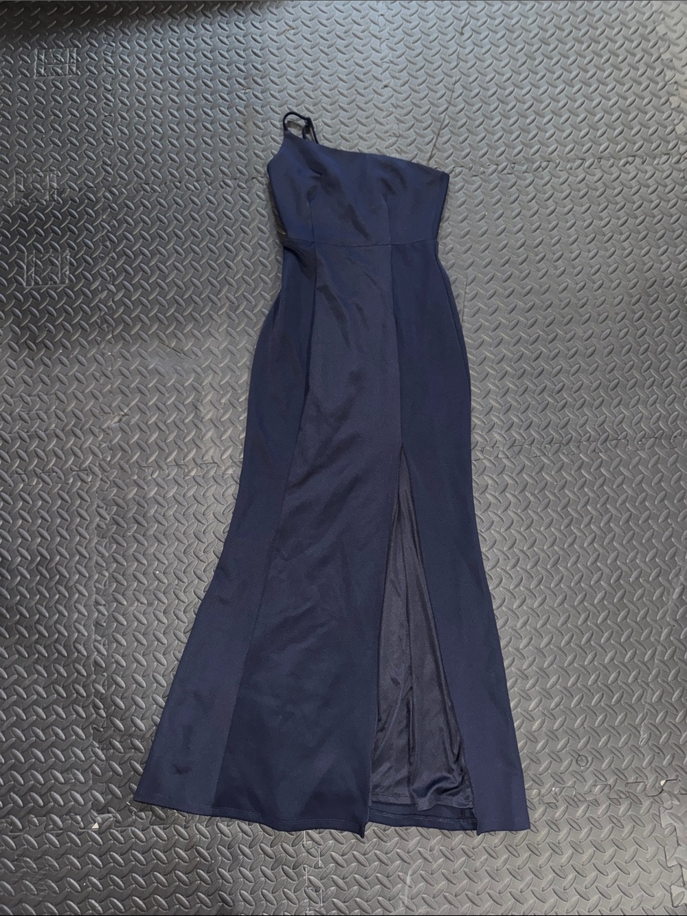 Showpo Navy One-Shoulder Formal Gown